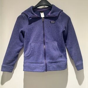 Patagonia Girls' Better Sweater Hoodie in Purple Size M
